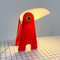 Red Toucan Table Lamp in Plastic, 1960s 6