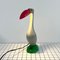Green, Grey & Red Articulated Toucan Desk Lamp, 1980s 4