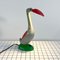 Green, Grey & Red Articulated Toucan Desk Lamp, 1980s 2