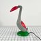 Green, Grey & Red Articulated Toucan Desk Lamp, 1980s 3