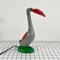 Green, Grey & Red Articulated Toucan Desk Lamp, 1980s 7
