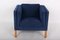 Vintage Armchair and Stool by Børge Mogensen for Fredericia, Set of 2 3