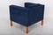 Vintage Armchair and Stool by Børge Mogensen for Fredericia, Set of 2, Image 6