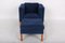 Vintage Armchair and Stool by Børge Mogensen for Fredericia, Set of 2 1