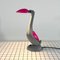 Pink & Grey Articulated Toucan Desk Lamp, 1980s 4