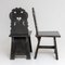 Rustic Cut-Out Dining Chairs, 19th Century, Set of 2, Image 5