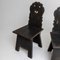 Rustic Cut-Out Dining Chairs, 19th Century, Set of 2 4