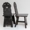 Rustic Cut-Out Dining Chairs, 19th Century, Set of 2 6