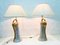 Large Table Lamps with Porcelain Herons, 1980s, Set of 2, Image 13