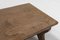 Small Rustic Wooden Stool with Curved Base, France, 1900s, Image 6