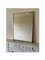 Geometric Slim Brass Wall Mirror, Italy, 1950s 7