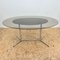 Mid-Century Smoked Acrylic Glass Chairs and Glass Table, 1960s, Set of 5, Image 7