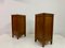 Early 20th Century Oak Bedside Cabinets with Marble Tops, 1900s, Set of 2 7