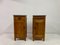 Early 20th Century Oak Bedside Cabinets with Marble Tops, 1900s, Set of 2 6