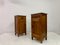 Early 20th Century Oak Bedside Cabinets with Marble Tops, 1900s, Set of 2 9