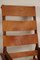 Vintage American Folding Leather and Wood Rocking Chair, 1970s, Image 6