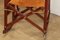 Vintage American Folding Leather and Wood Rocking Chair, 1970s, Image 10