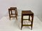 Mid-Century Wood High Stools by Werner Biermann for Arte Sano, 1960s, Set of 2 9