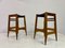 Mid-Century Wood High Stools by Werner Biermann for Arte Sano, 1960s, Set of 2 11