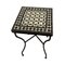 Vintage Tall Auxiliar Wrought Iron Table with Tiles, Spain, 1980s 4