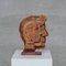 Mid-Century French Wooden Signed Sculpture, 1970s, Image 3