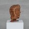 Mid-Century French Wooden Signed Sculpture, 1970s, Image 2