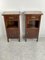 Mid-Century Sicilian Wood and Marble Bedside Tables, 1930s, Set of 2 1