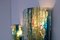 Chartres Beleuchtungsskulpturen aus Farbglas von Willem Van Oyen für Raak, 1960er, 2er Set 12