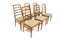 Vintage Oak Dining Chairs by Bertil Fridhagen, 1960s, Set of 6 5