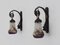 Wrought Iron Wall Lights from Muller Frères, 1930s, Set of 2, Image 4