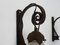 Wrought Iron Wall Lights from Muller Frères, 1930s, Set of 2, Image 8