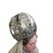 Antike spanische religiöse Capiota-Jungfrau mit silberner Krone, 1800er 7
