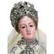 Antique Spanish Religious Articulate Virgin Capiota Figure with a Silver Crown, 1800s 4