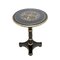 Napoleon III French Ebonized Wood, Gilt Gold Bronze Edges Pedestal Table 1