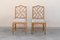 Chinese Chippendale Bamboo Armless Chairs, 1960s, Set of 2 1