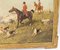 Rene Valette, escena de caza francesa, pintura sobre tabla, década de 1890, Imagen 5