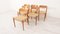 Teak Model 75 Dining Chairs by Niels Otto Møller for J.L. Møllers, 1950s, Set of 6 14