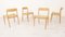 Model 75 Oak Dining Chairs by Niels Otto (N. O.) Møller for J.L. Møllers, Set of 4 2