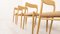 Model 75 Oak Dining Chairs by Niels Otto (N. O.) Møller for J.L. Møllers, Set of 4, Image 7