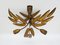 Vintage Wrought Iron Chandelier, 1960s, Image 6