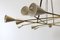 Italian Mid-Century Chandelier in Brass from Stilnovo, Image 13