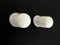 White Oblique Wall Lights from Arno, 1960s, Set of 2 4