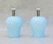 Italian Murano Baby Blue Swirl Glass Lamps, 1970s, Set of 2 5