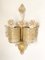 Vintage Italian Murano Glass Wall Lights with Gold by Barovier & Toso, 1970, Set of 2 2