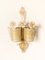 Italienische Vintage Murano Glas Wandlampen in Gold von Barovier & Toso, 1970, 2er Set 5