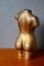 Busto de mujer de latón dorado, años 40, Imagen 4