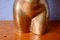 Busto de mujer de latón dorado, años 40, Imagen 9