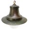 Lámpara colgante industrial vintage de cobre verde, Imagen 4