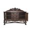 Antique Spanish Renaissance Carved Wood Sideboard with Claws Legs Two Doors and Drawers, Image 4