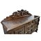 Antique Spanish Renaissance Carved Wood Sideboard with Claws Legs Two Doors and Drawers 7